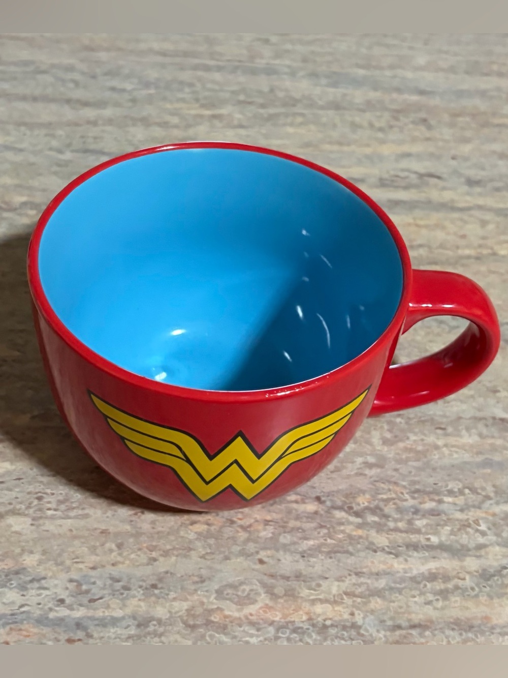 DC Comics Wonder Woman Red and Yellow Ceramic Mug - Superhero